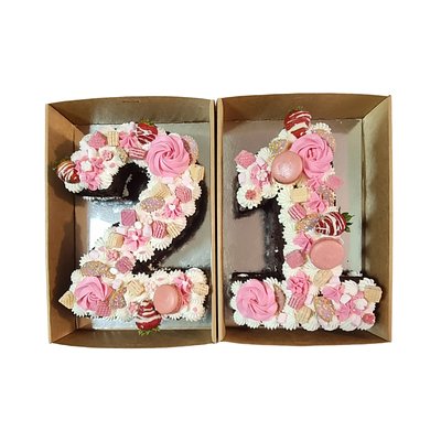 Custom Two Digit Number Cake 