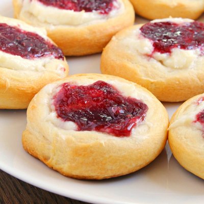 Raspberry And Cream Danish