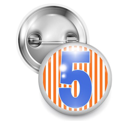 OKC #5 Wearable Button Pin 
