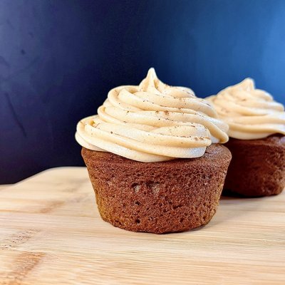 Large Pumpkin Cupcakes with Cream Cheese Frosting