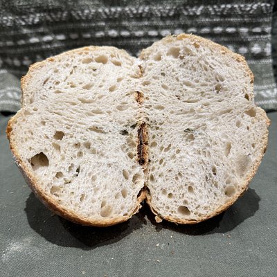 Rosemary & Oregano Sourdough Bread 