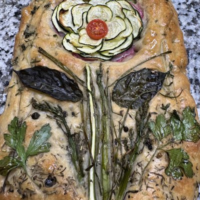 Organic Focaccia Floral Bouquet