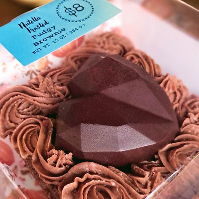 Nutella Frosted Fudgy Brownie