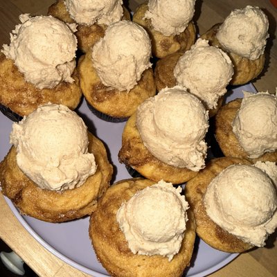 Cinnamon Swirl Cupcakes