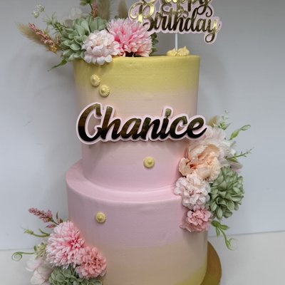 Ombré Floral Cake   