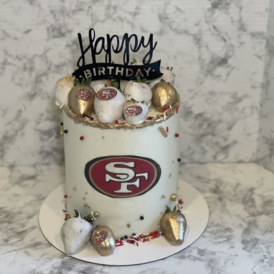 Chocolate Covered Strawberry Cake 