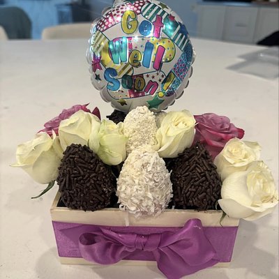 Get Well With Chocolate And Roses