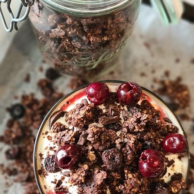 Malted Black Forest & Pistachio Granola