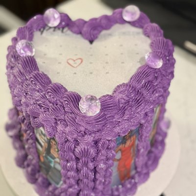 Tall Heart Shaped Cake