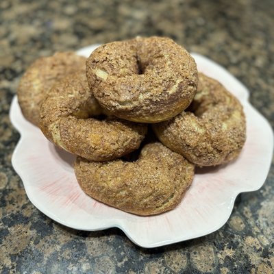 (3) Sourdough Cinnamon Brown Sugar Bagels