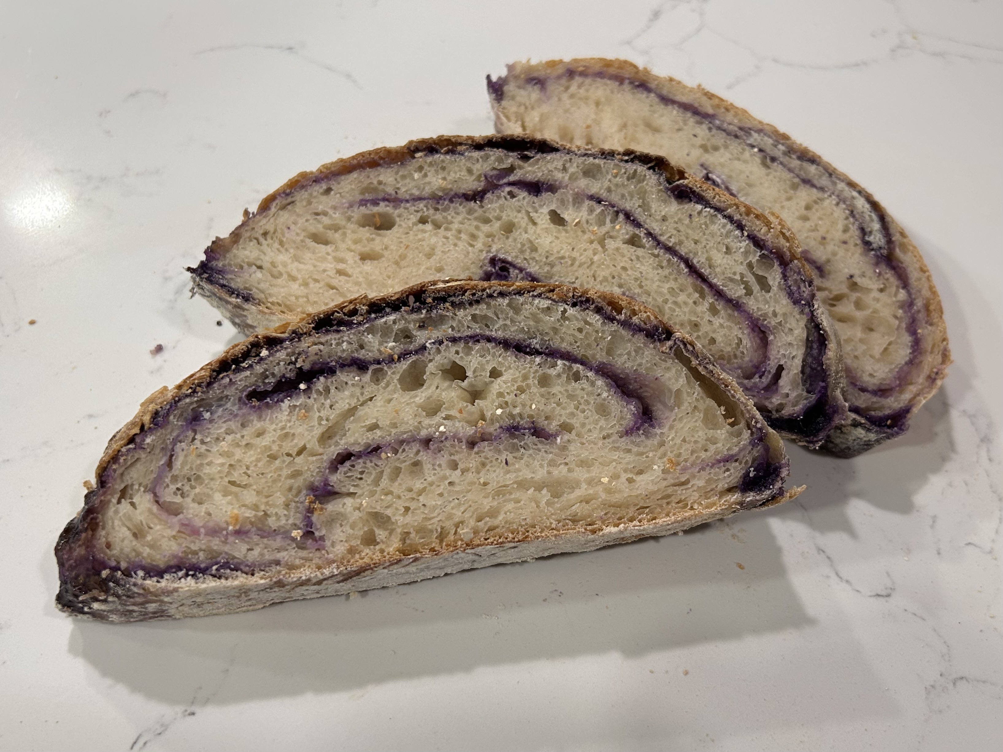 Ube Sugar Swirl Sourdough - Full Loaf