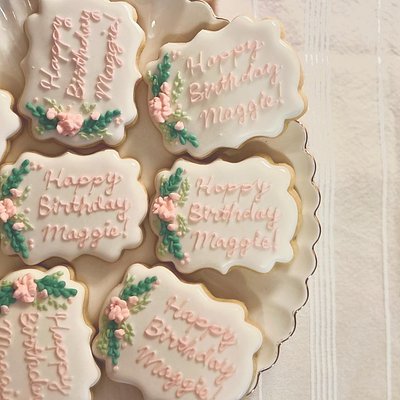 Custom Celebration Sugar Cookies SINGLE DESIGN