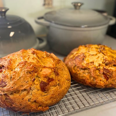 Cheddar Pepperoni Artisan Bread Round