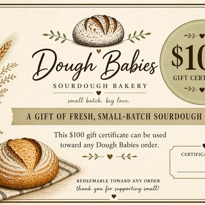 Dough Babies Gift Certificate $100