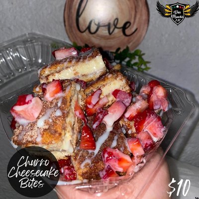 7 Pc Churro Cheesecake Bites ( Toppings Included ) 