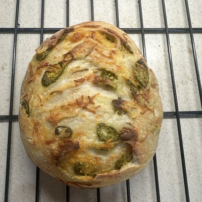 Jalapeño Cheddar Sourdough Loaf