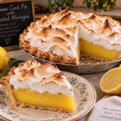 Old Fashioned Lemon Curd Pie