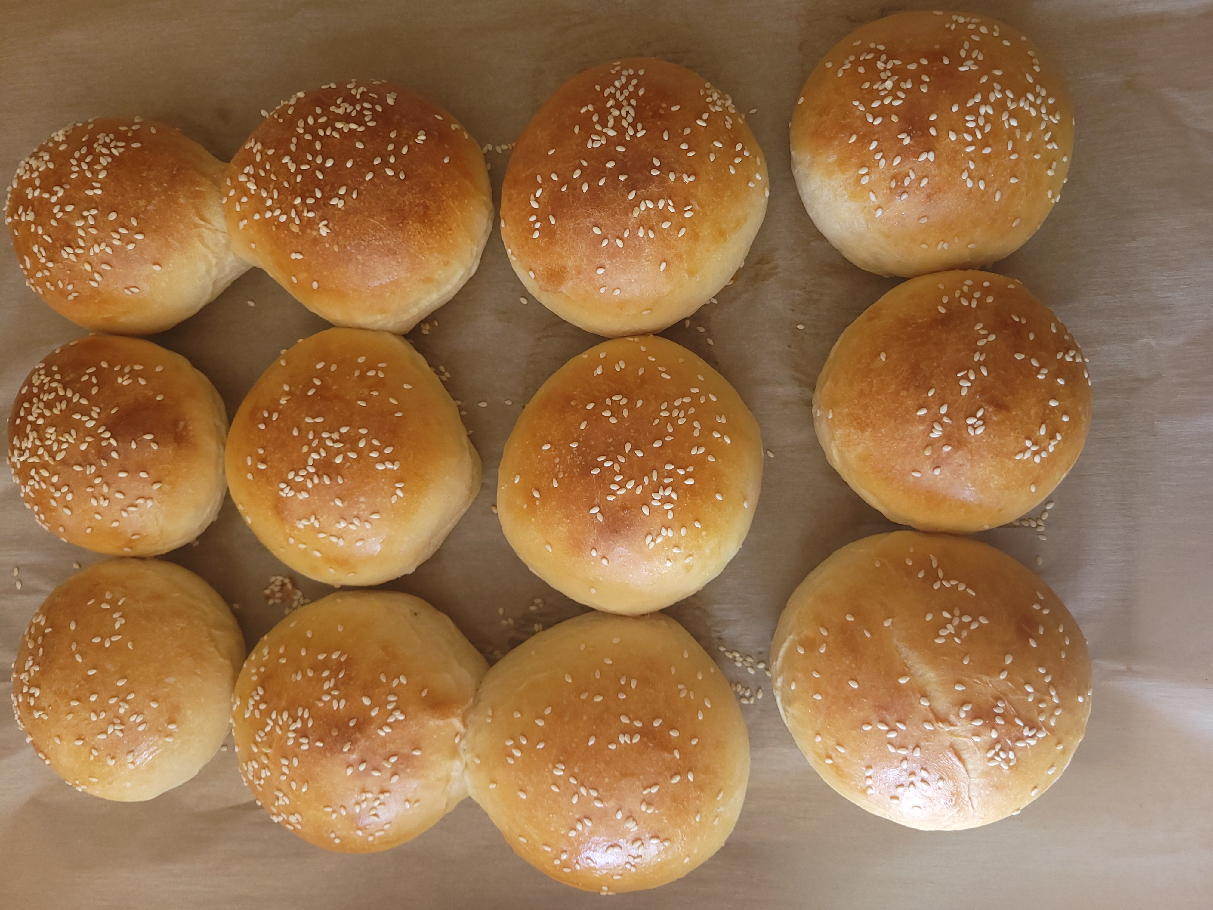 White Burger Buns