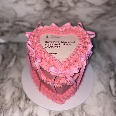 8 Inch Heart Cake