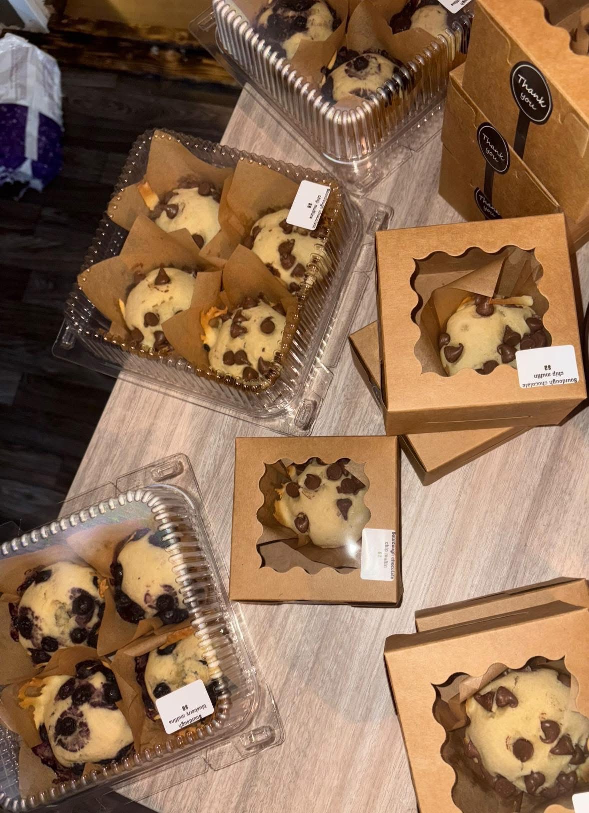Sourdough Blueberry Muffins 