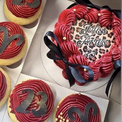 Cake & Cupcake Bento Box (5 Cupcakes)