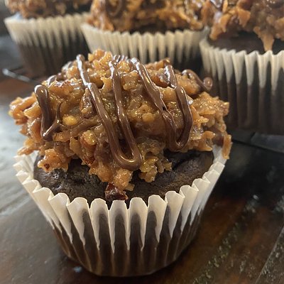 German Chocolate Cupcake 