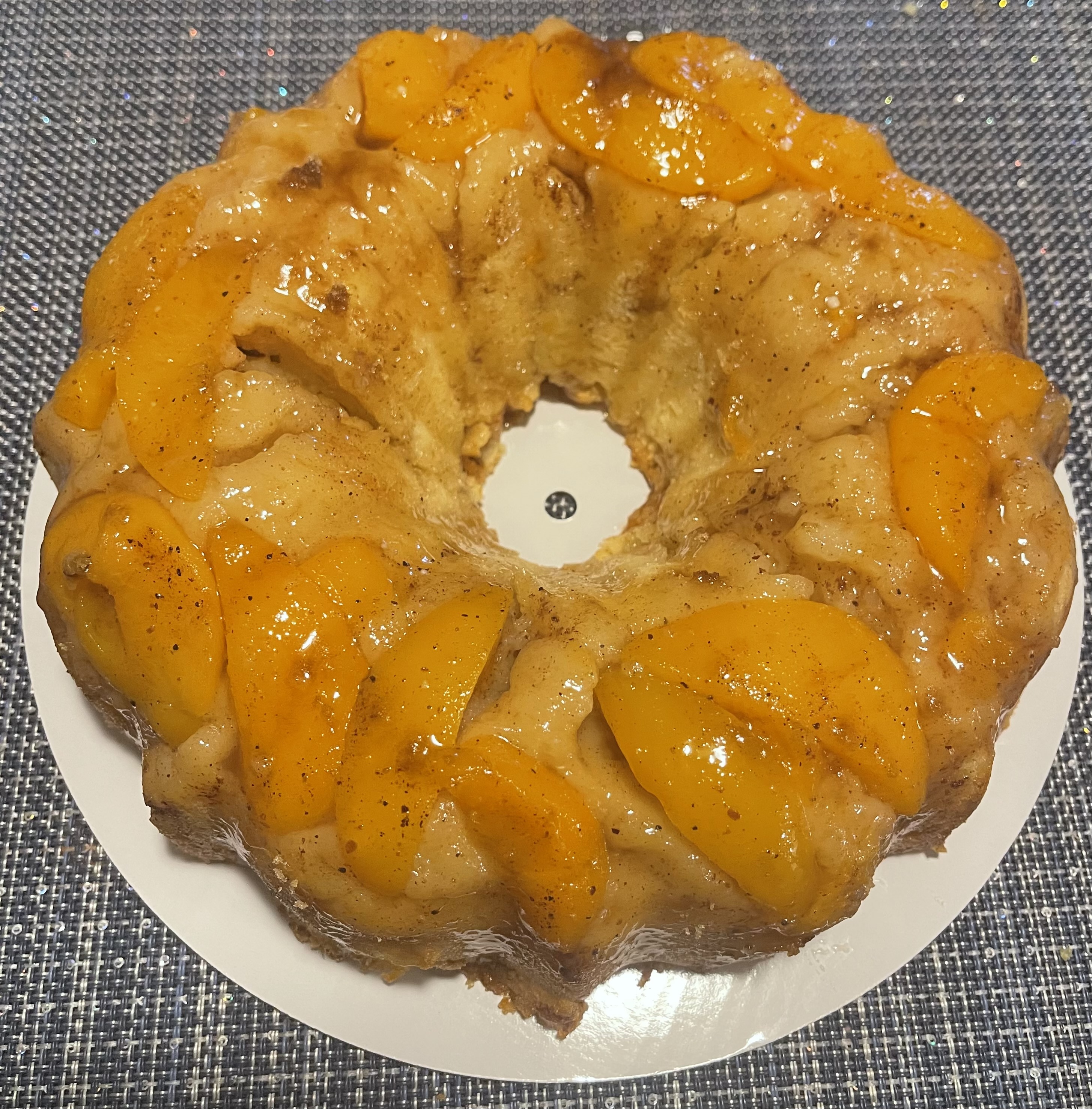 Peach Cobbler Pound Cake