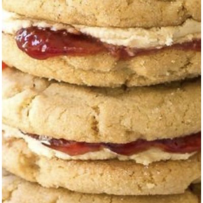 Peanut Butter and Jelly Sandwich Cookies