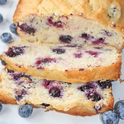 Gluten Free Lemon Blueberry Bread