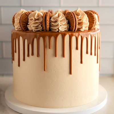 Biscoff Cookie Butter Cake 8in