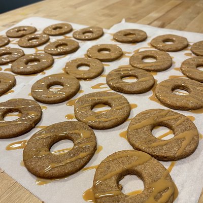 Peanutbutter Drizzle Cookies 