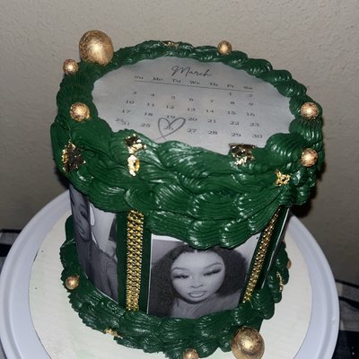 Burn Cake Serving Based Off Size Of Cake