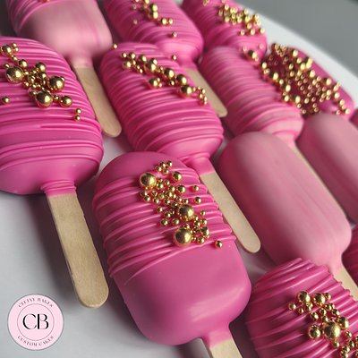 Hot Pink Cakesicles