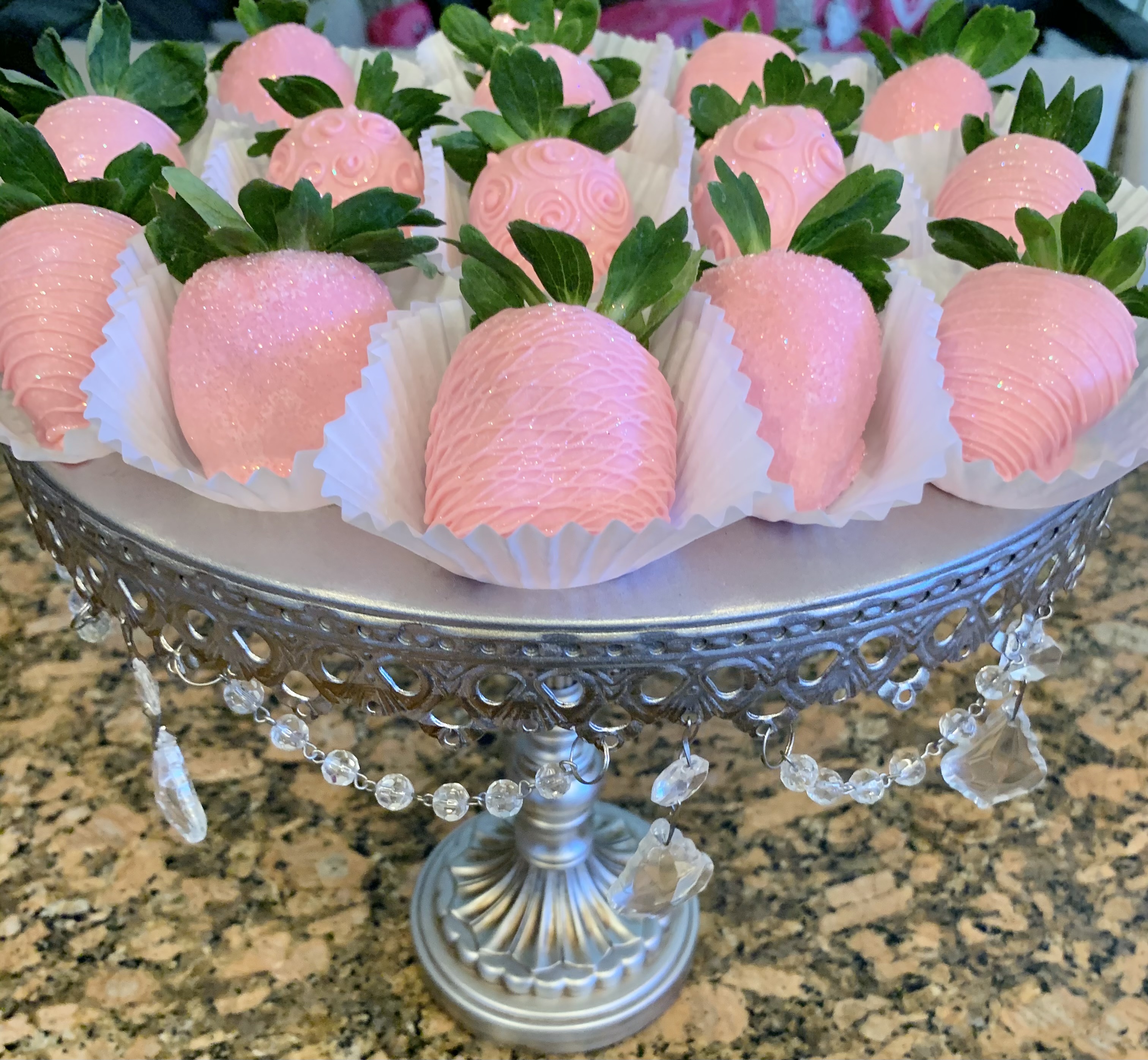 12 Plain Gourmet Dipped Chocolate Covered Strawberries 