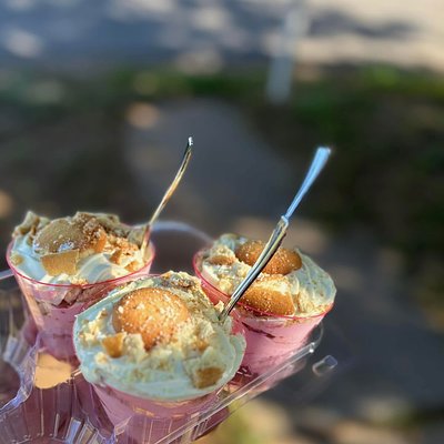 Banana Pudding Cup With Bananas 