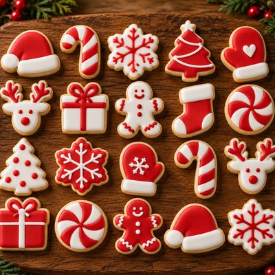 Small Mini Cookies, Christmas