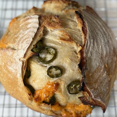Organic Cheddar Jalapeño Sourdough