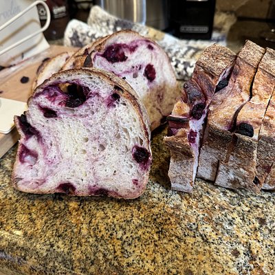 Blueberry Lemon Sourdough Bread 