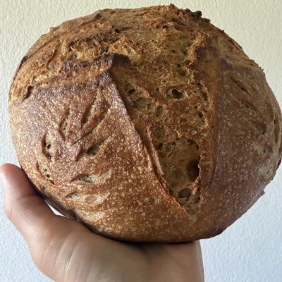  Organic Whole Wheat, Spelt & Rye Sourdough Bread 🌾