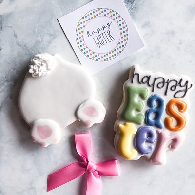 Happy Easter Set Of 2 Cookies