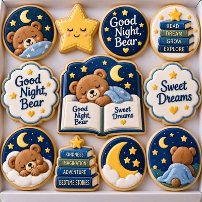 Good Night Bear Cookie Set