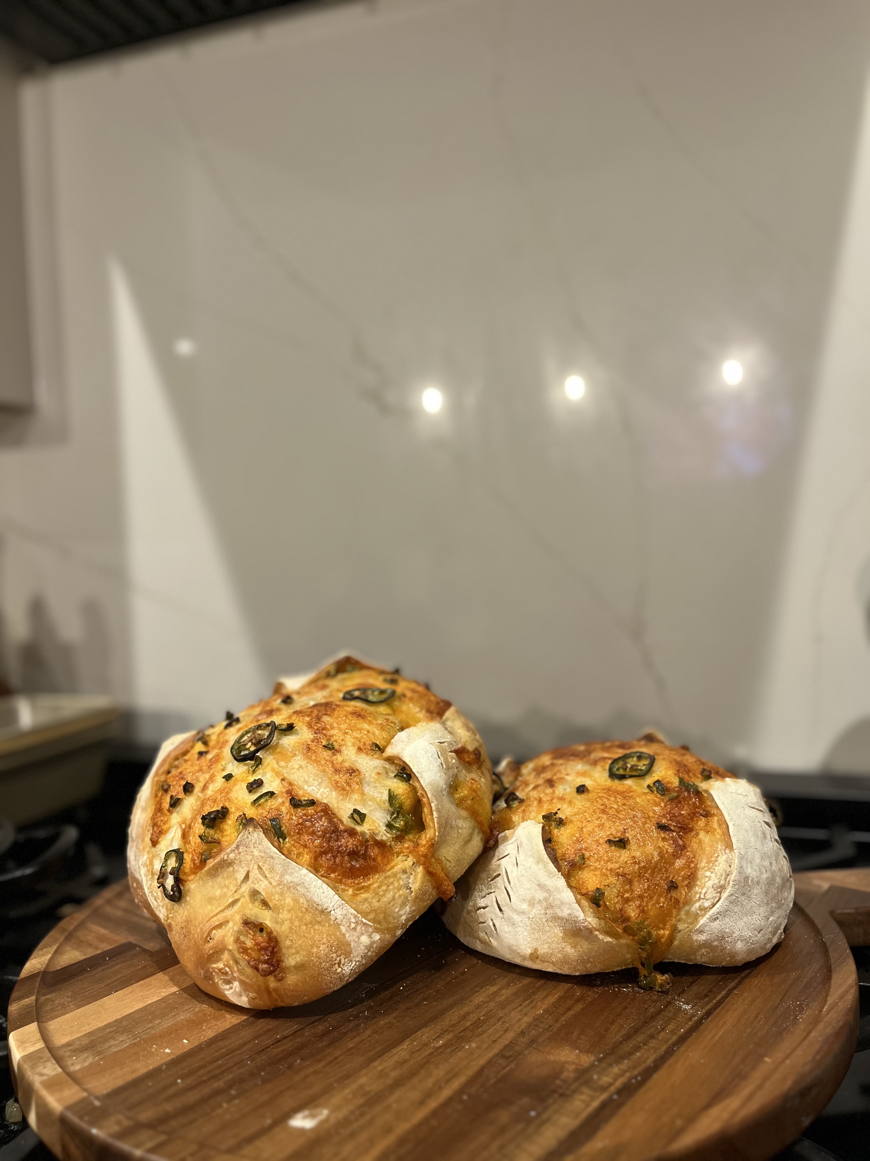 Jalapeño Cheddar Sourdough Loaf 