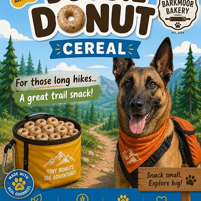Doggie Donut Cereal For The Trail 