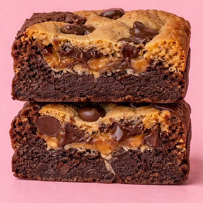Fudgy Brookies W/ Praline Center