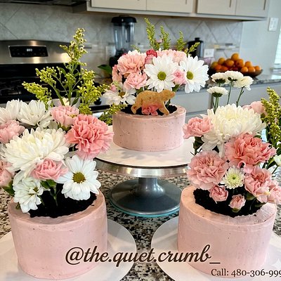 Flower Pot Bento Cake 