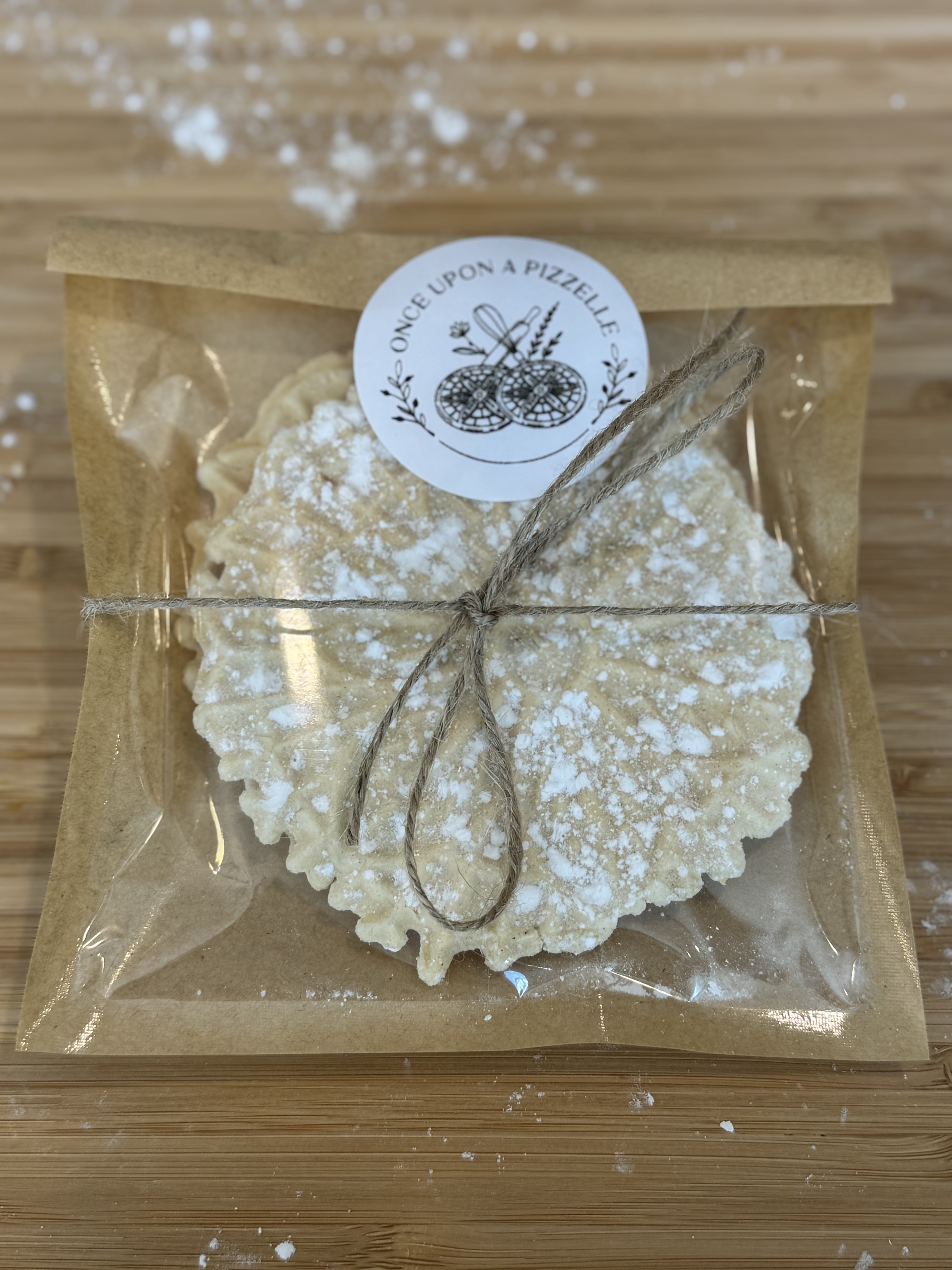 A Treat Bag Of Pizzelles (Two Cookies) 