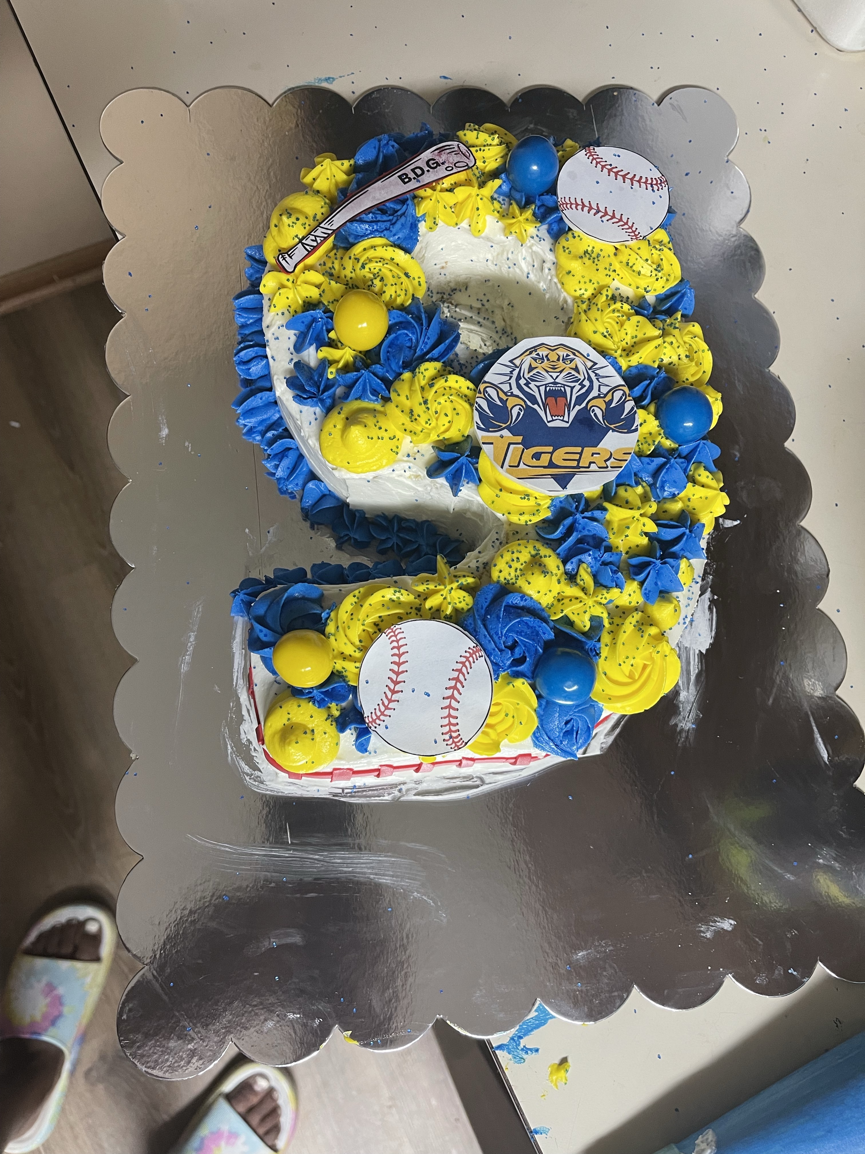 Number Shaped Custom Cakes ; Two Layers 