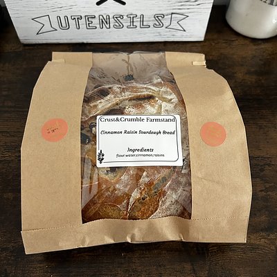 Cinnamon Raisin Sourdough Bread 