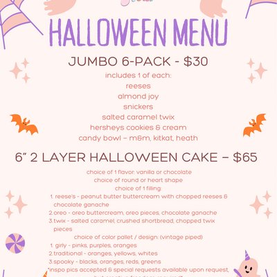 6in 2-layer Halloween Cake