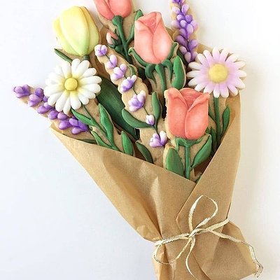 1 Dozen Floral Cookies